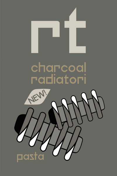 Charcoal Radiatori Pasta, 300g