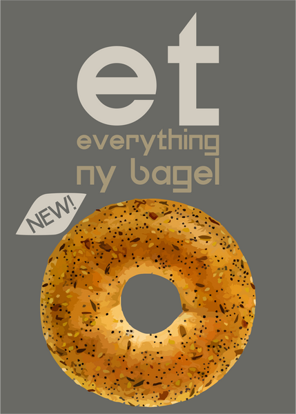 Everything NY Bagels, 2pcs